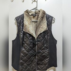Linea Doman Faux Fur Lined Vest
